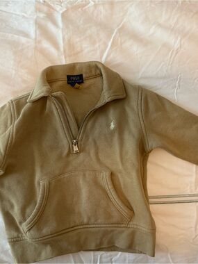Polo by Ralph Lauren Blue Logo Tag on Cream Fleece